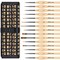 Golden Maple Miniature Paint Brushes, 15PC Model Brushes Micro Detail Paint Brush Set, Fine Detailing for Acrylics, Oils, Watercolors & Paint by Number, Figurine (Wood Color)